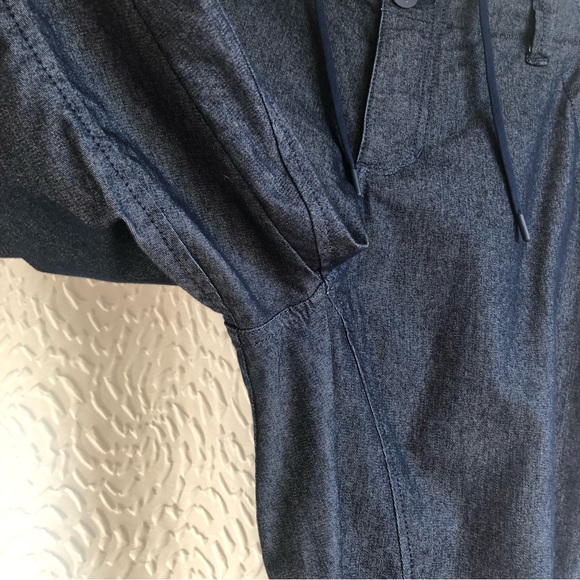 Women's MEC Rock Climbing Denim Blue Relaxed Fit Joggers Organic Cotton Blend - Picture 9 of 15